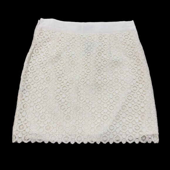 The Limited Lace Cream Skirt Size 6 NWT - Picture 3 of 13